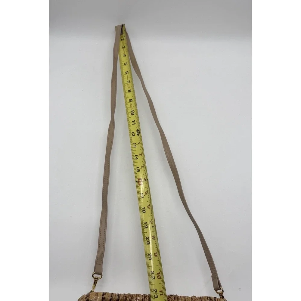 Vintage J Renee Snake Print Shoulder Bag Brown Tan Faux Snakeskin Purse